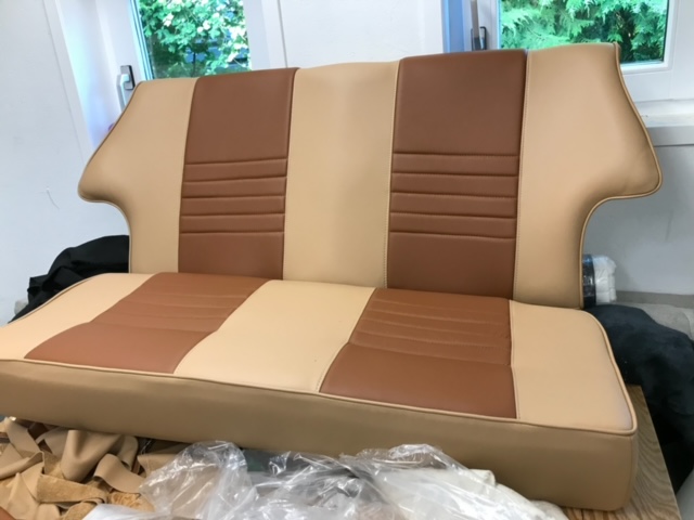 Boat seating reupholstery